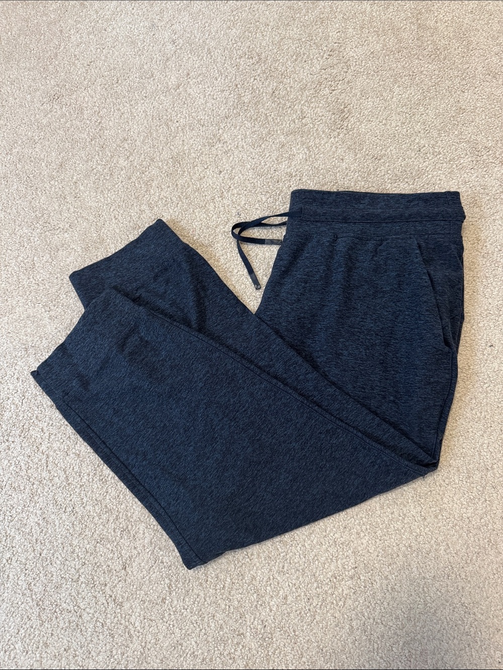 lululemon Ready to Rulu Crop Sweatpants Heathered Navy Sz14